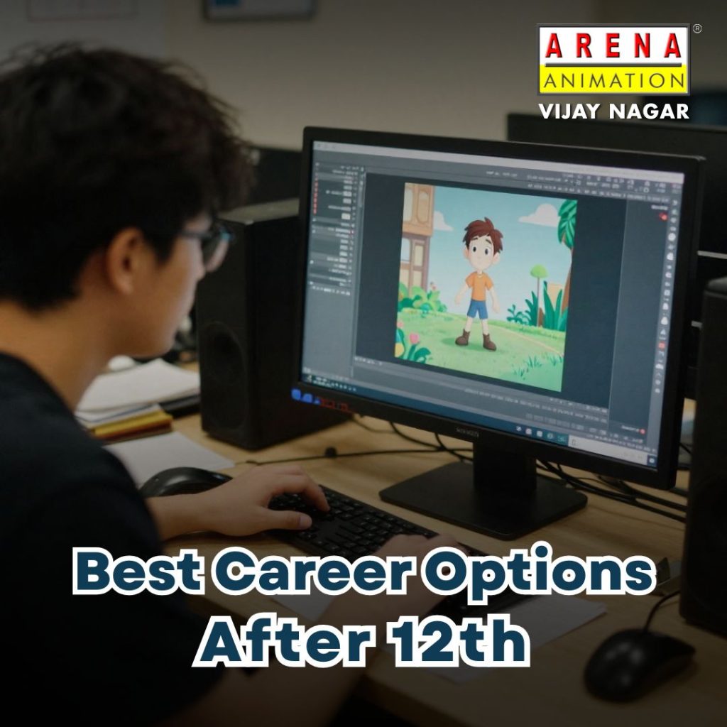 Best career options after 12th in animation and VFX training at Arena Animation Vijay Nagar Indore