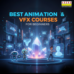"Best animation and VFX courses for beginners in Indore with 3D design, motion graphics, and career guidance visuals."