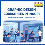 Graphic design students learning in a professional classroom at Arena Animation Vijay Nagar Indore with practical training and industry tools