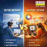 UI/UX design vs graphic design career comparison for students at Arena Animation Vijay Nagar Indore